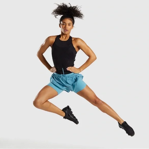 Gymshark Go Mesh Vest Black Performance Tank Size Medium - Picture 8 of 8